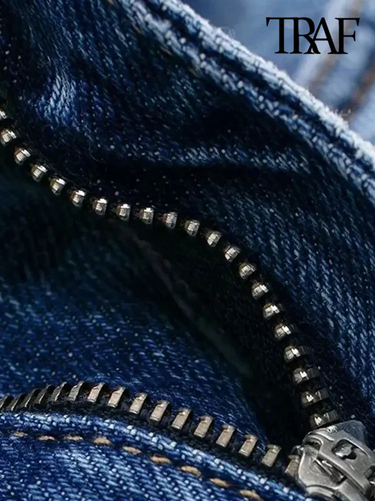 TRAF-تنورة نسائية متوسطة الطول بفتحة أمامية مع جيوب ، عتيقة ، خصر مرتفع ، ذبابة بسحاب ، موضة نسائية 5 TRAF-تنورة نسائية متوسطة الطول بفتحة أمامية مع جيوب ، عتيقة ، خصر مرتفع ، ذبابة بسحاب ، موضة نسائية 5