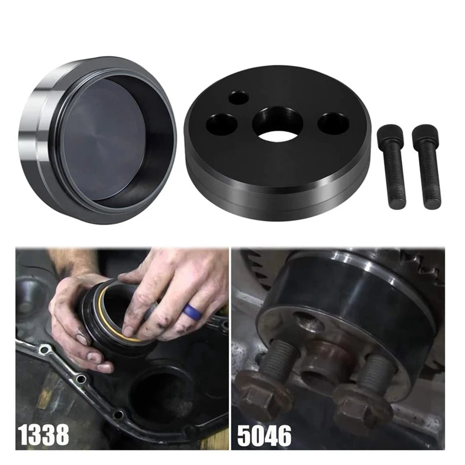 

TM 1338 Front Cover Crankshaft Seal installer&5046 Wear Sleeve Installer Tool Kit For Cummins 3.9L 5.9L 6.7L Car Accessories