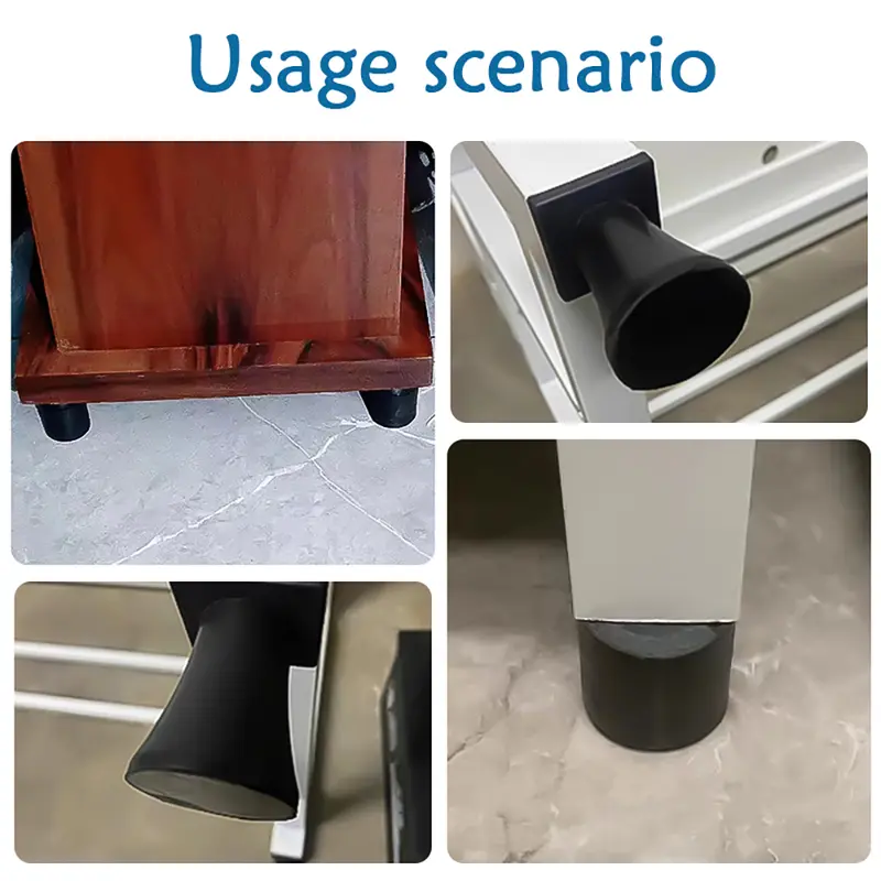 M6 M8 M10 Rubber Adjustable Feet Pad Feet Pad With Screw Table Chair Balck Leveling Foot Pad Furniture Leg Anti-shock Protection - Image 6