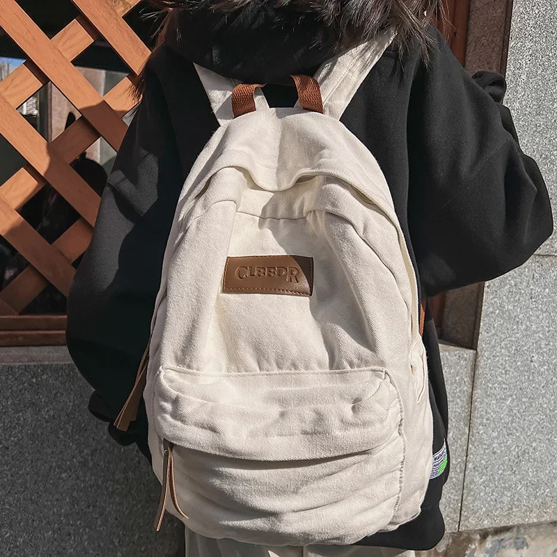 

Модный холщовый рюкзак для девочек и мальчиков, зеленая Студенческая сумка для ноутбука, модный дорожный ранец для мужчин и женщин