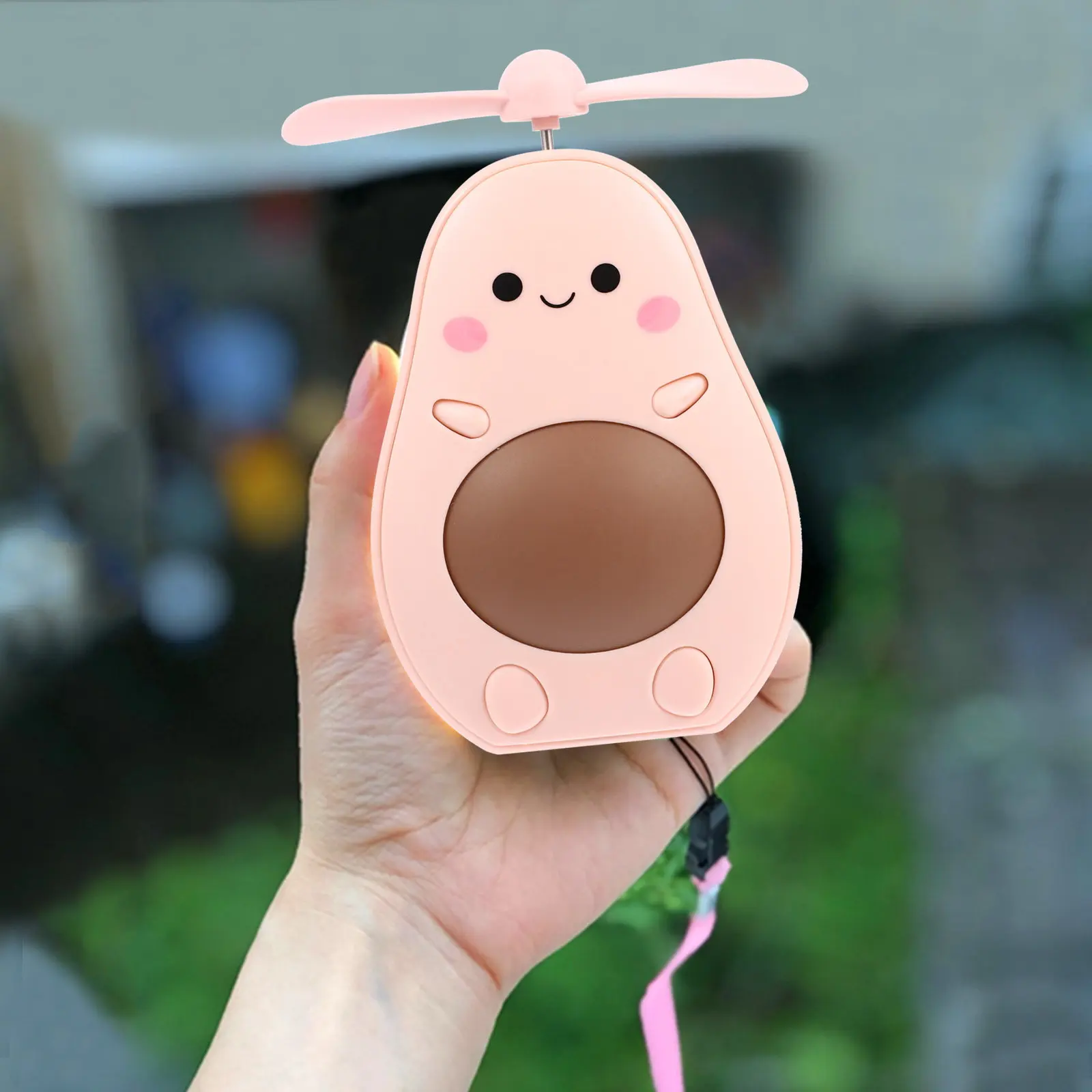 1세트 접이식 화장 거울(충전식 팬 포함) 휴대용 컴팩트 거울(아이 메이크업용) 여행용 핸드백 트루 컬러 뷰