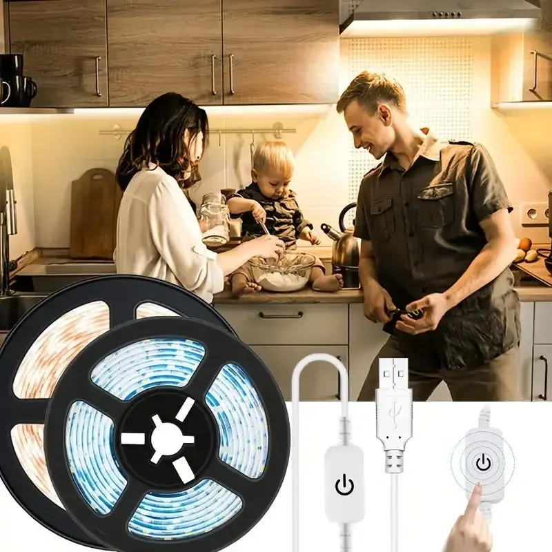 Smart Touch Dimmable LED Strip Light - Flexible Home Decor Lighting