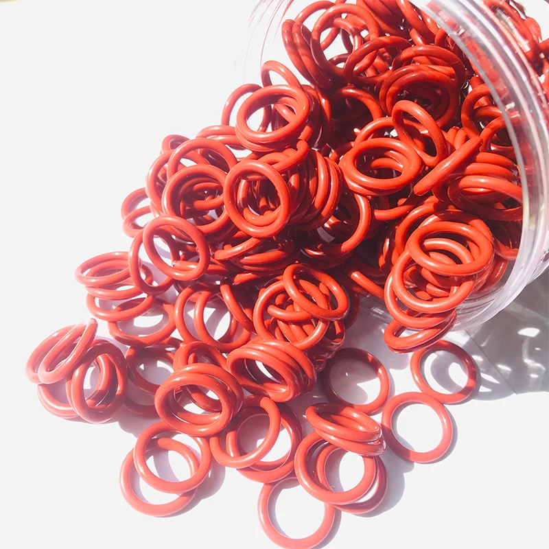Enhanced Silicone O-Ring Red Seal Washer - Heat & Oil Resistant, Waterproof Gasket