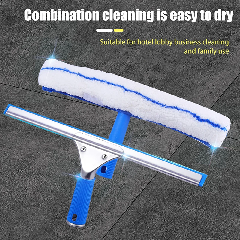 35CM Window Cleaning Combo Squeegee & Microfiber Window Washer 3