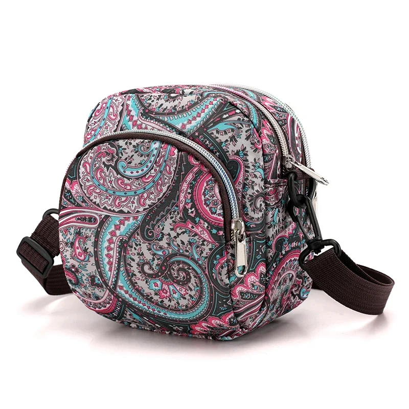 

3 Layers Design Women Mini Bag Nylon Fabric Small Crossbody Bags for Women Fashion Women Handbag Shoulder Bag Casual Fanny Bag