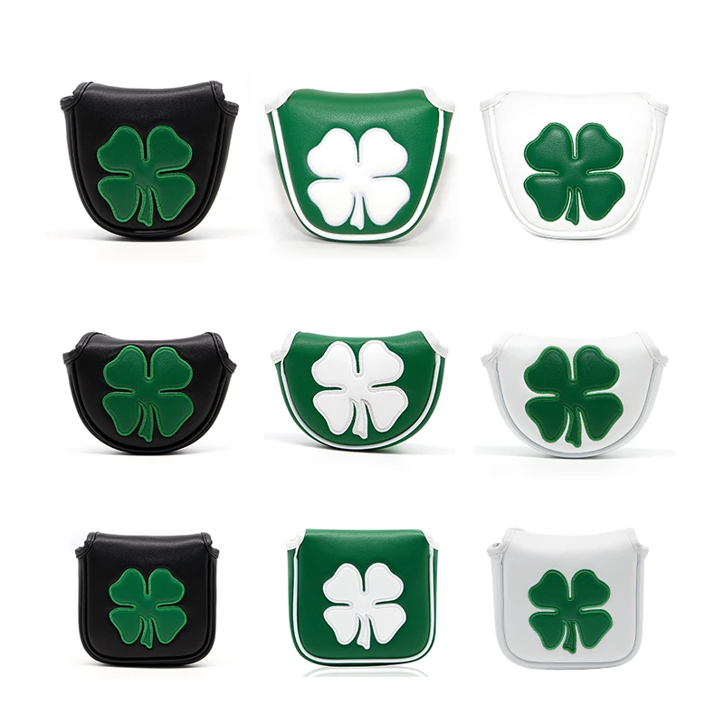 Golf Headcover Lucky Clover Head Cover For Mallet Putters Mallet Putter