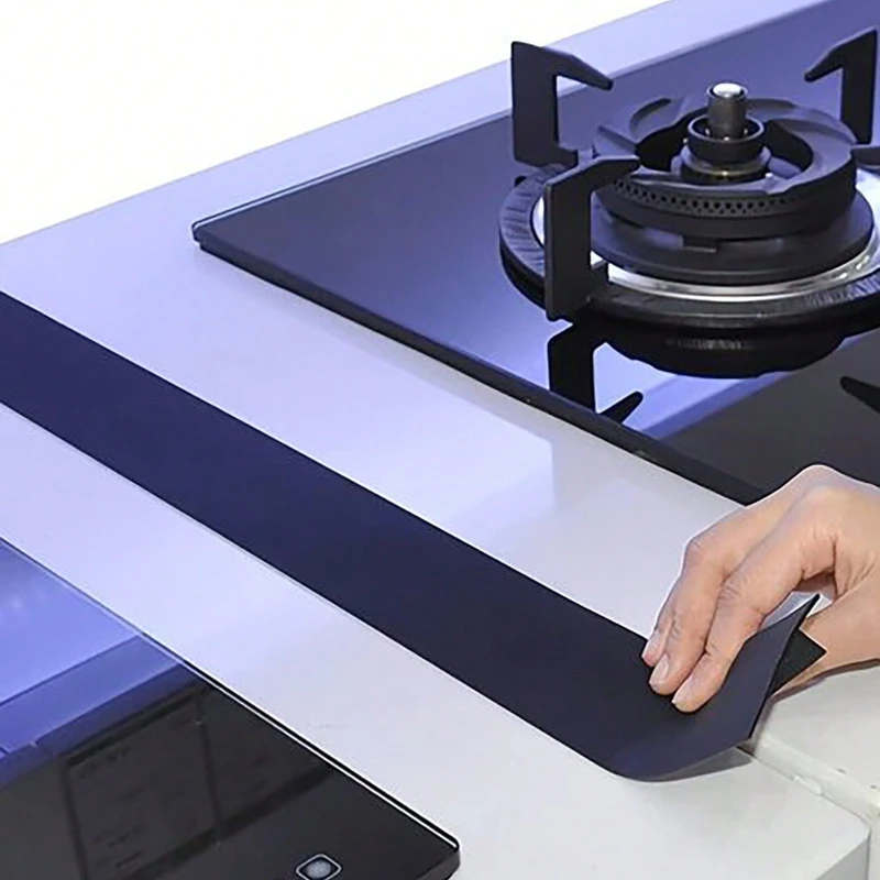 High Temperature Resistant Kitchen Gap Strip Stain Resistant Gas Stove Sealing Silicone Flexible Stove Space Filling Material