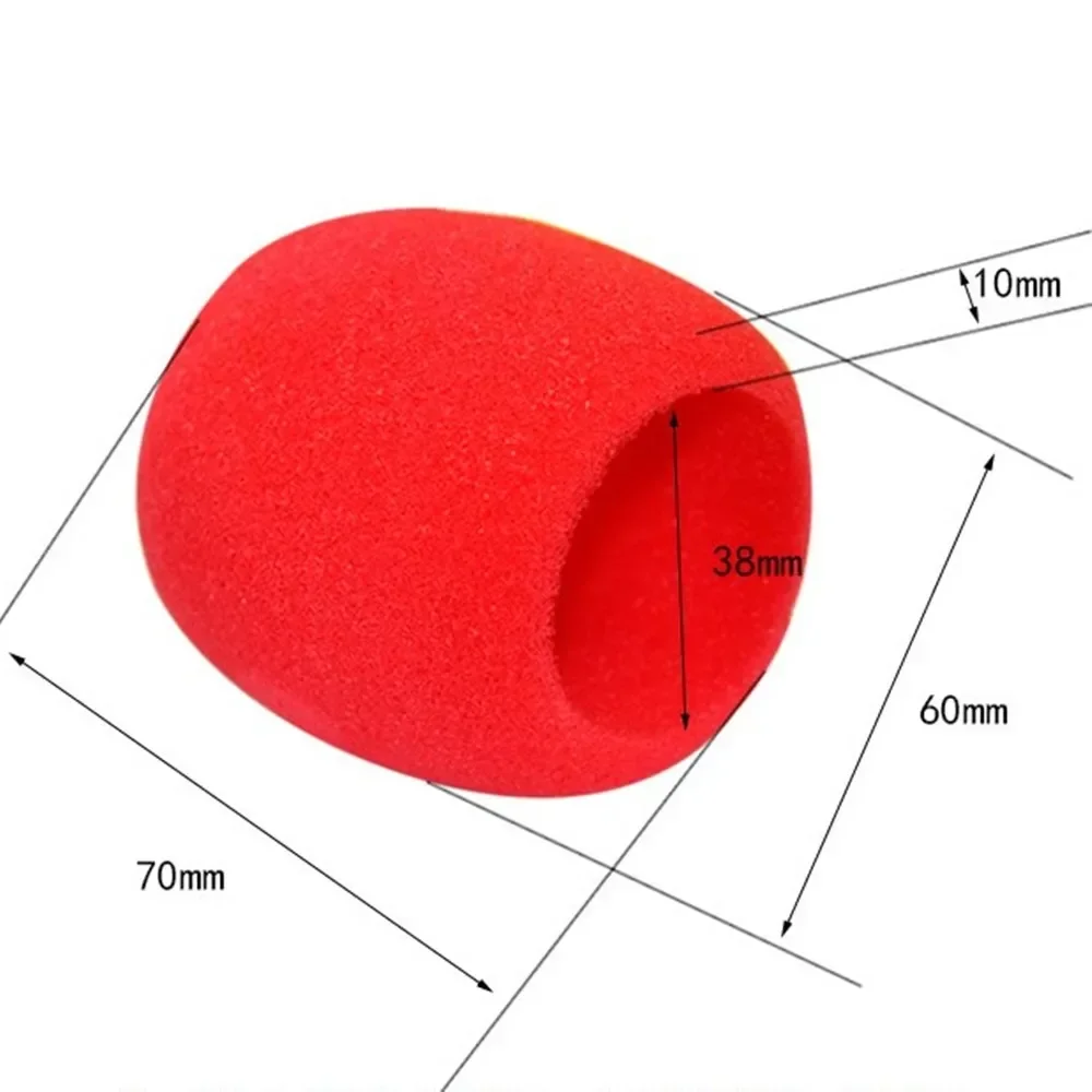 Microphone Cover Microphone Accessories Microphone Windscreen 10 Pcs Microphone Covers Thick Handheld Stage Windscreen Foam Case Cover Karaoke Microphone Accessories Airpods