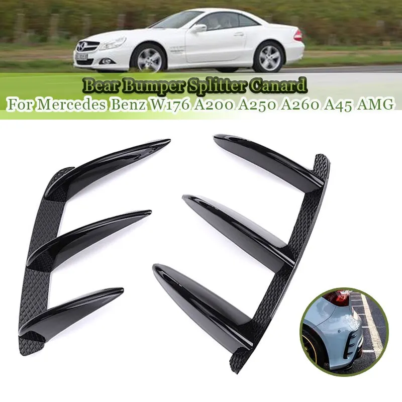 

2pcs Car Side Fender Spoiler Wind Knife Side Gills Universal Air Vent Decorative Side Wing Stickers for Honda Civic