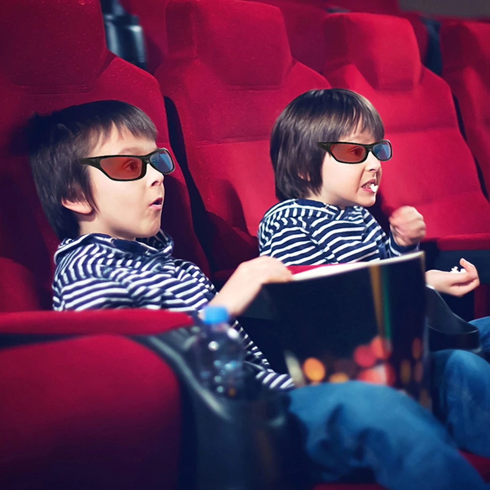 Video Glasses Red- Blue 3d Glasses Red Blue Lens Stereoscopic 3d Movie Red 3D Movie Game