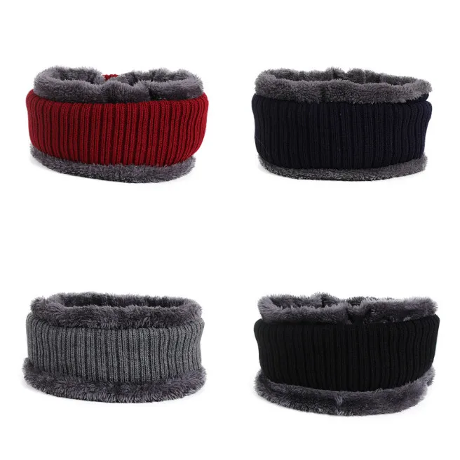 Winter Hats For Men Skullies Beanie Hat Winter Cap Men Women Wool Scarf Caps Set Balaclava Mask Gorras Bonnet Knitted Hat - 6