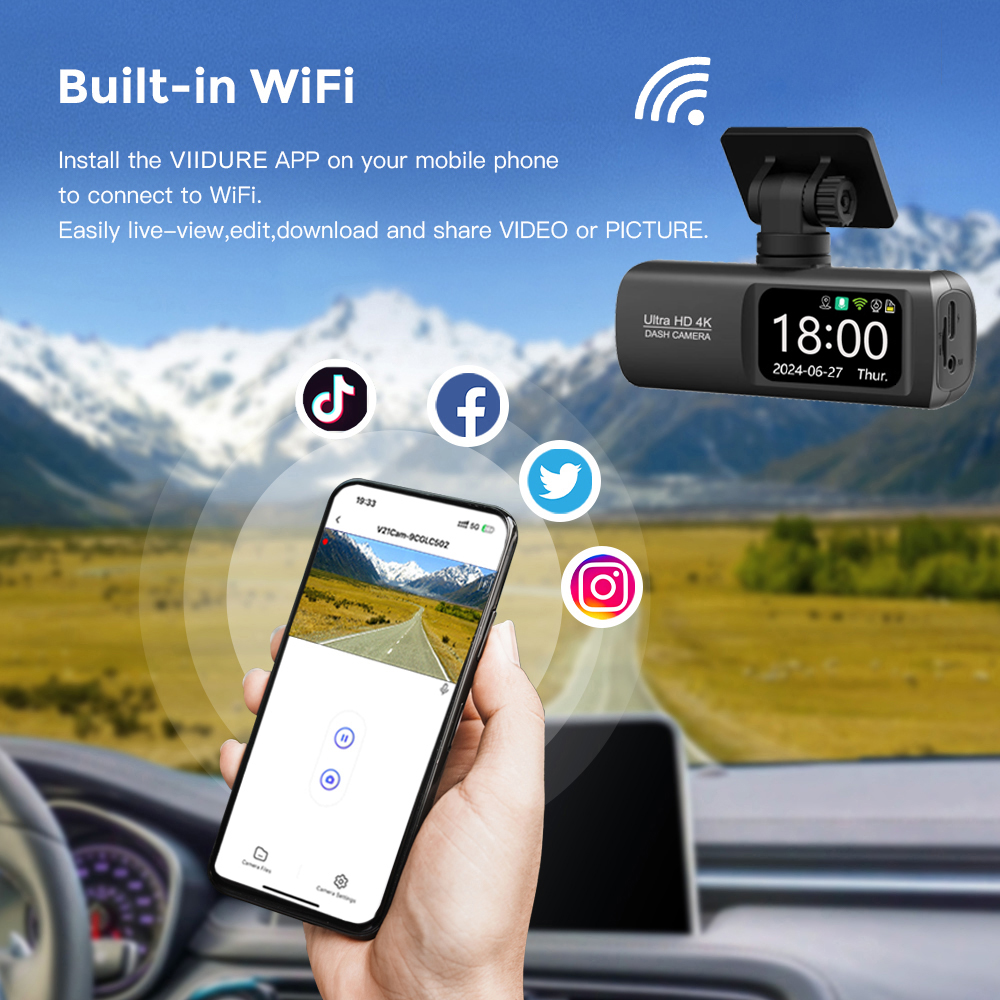 Ultimate Car Cameras with Night Vision: Dual Lens 4K Security