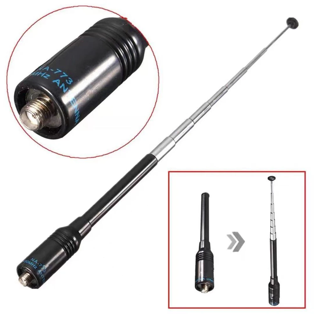 

NA-773 SMA-F UHF+VHF Handheld Telescopic Antenna for BAOFENG UV-5R/82/B5/B6 888S