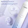 SEJOY Sonic Electric Toothbrush Rechargeable Power 8 Brush Heads 5 Modes Timer 4