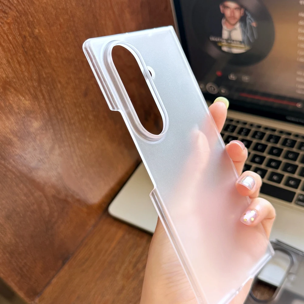 Matte Transparent Shockproof Dual-Layer Phone Case