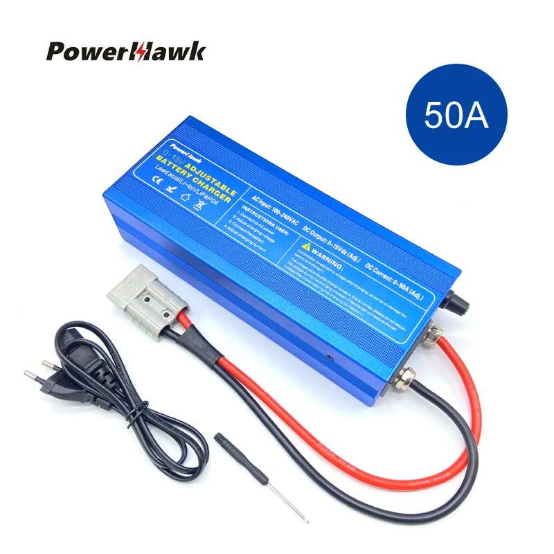 12v 배터리 충전 50A Lifepo4 배터리 충전기 전압 전류 조정 가능고속 충전 리튬 배터리 충전기14.6V 배터리 어댑터 리튬배터리 충전기 배터리 충전기
