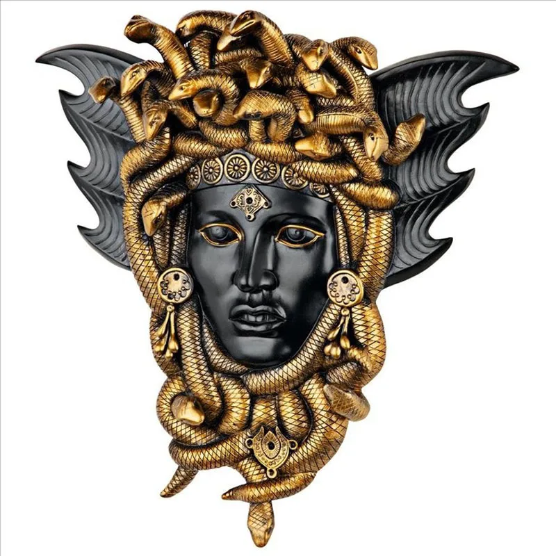 

Cross-border Medusa Greece Medusa Greek snakehead wall plaque resin wall sculpture home decoration technology