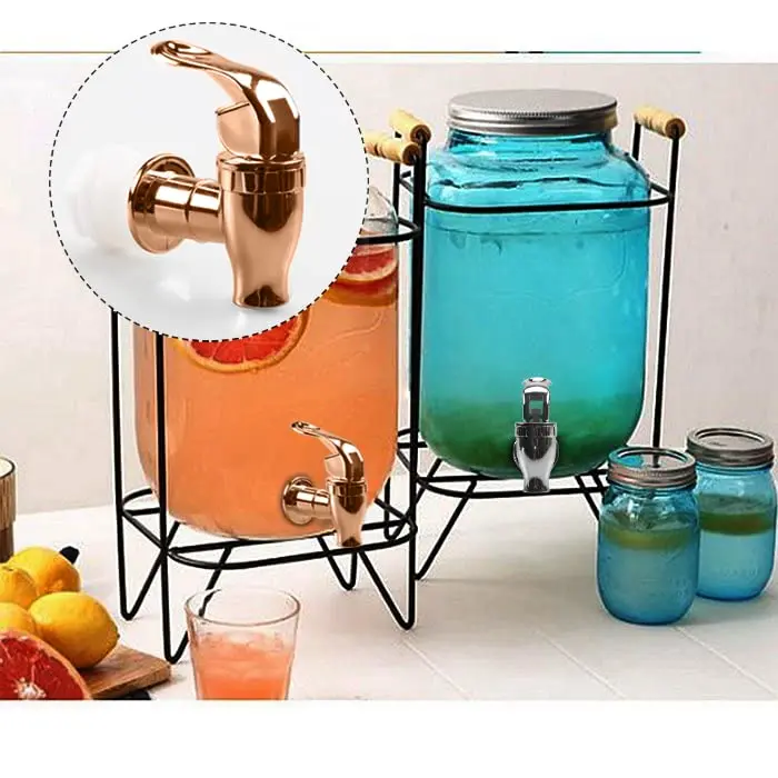 Holiday Ornaments Beverage Dispenser 360 Free Rotation Punch Dispensers For  Parties, Removable Plastic Juice Dispenser With Leak Free Spigot And Lid