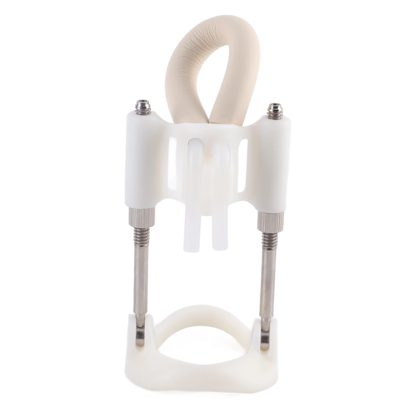 Male Penis Extender Stretcher Wearable Size Adjustable Powerful Training Penile Traction Device White Silver penis extender device