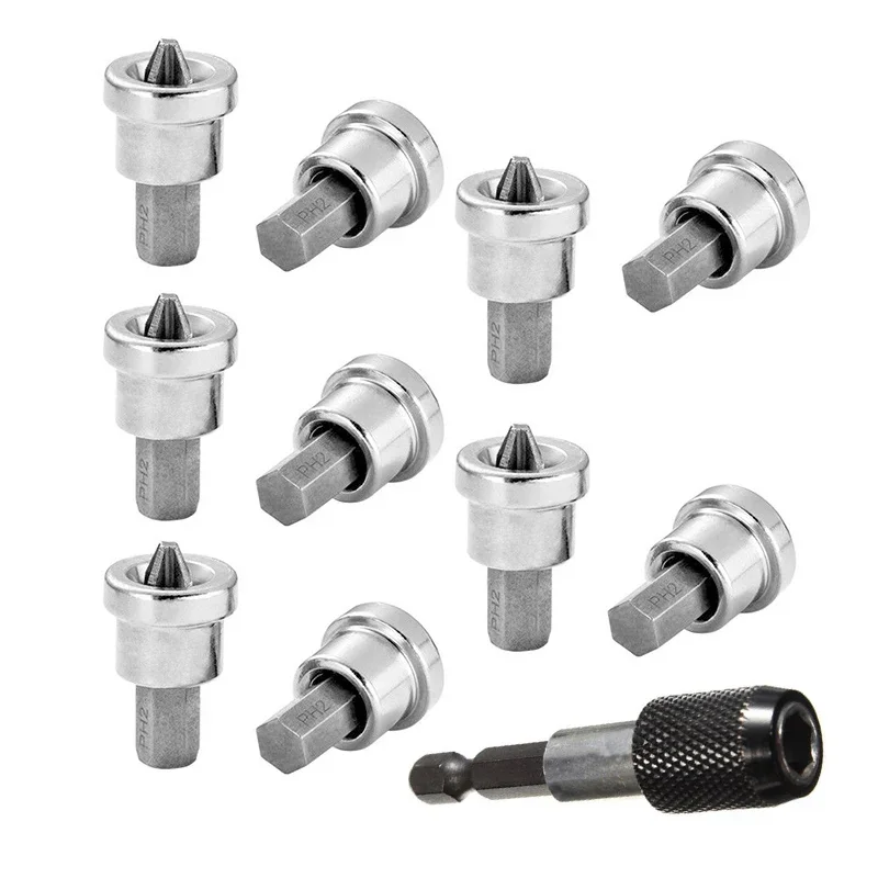 

11/2/1pcs 1/4Inch Hex Shank Quick Release Electric Drill Magnetic Screwdriver Bit Extension Holder Bar Shank Power Tool
