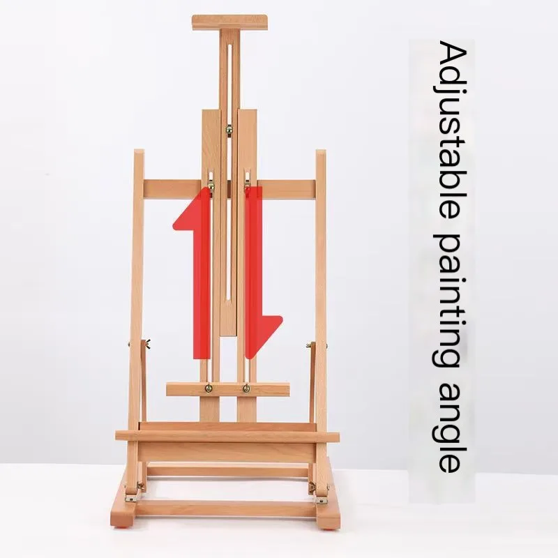 Foldable Storage Desktop Art Exhibition Stand Beech Wood Pro Adjustable Oil Painting Sketch Easel