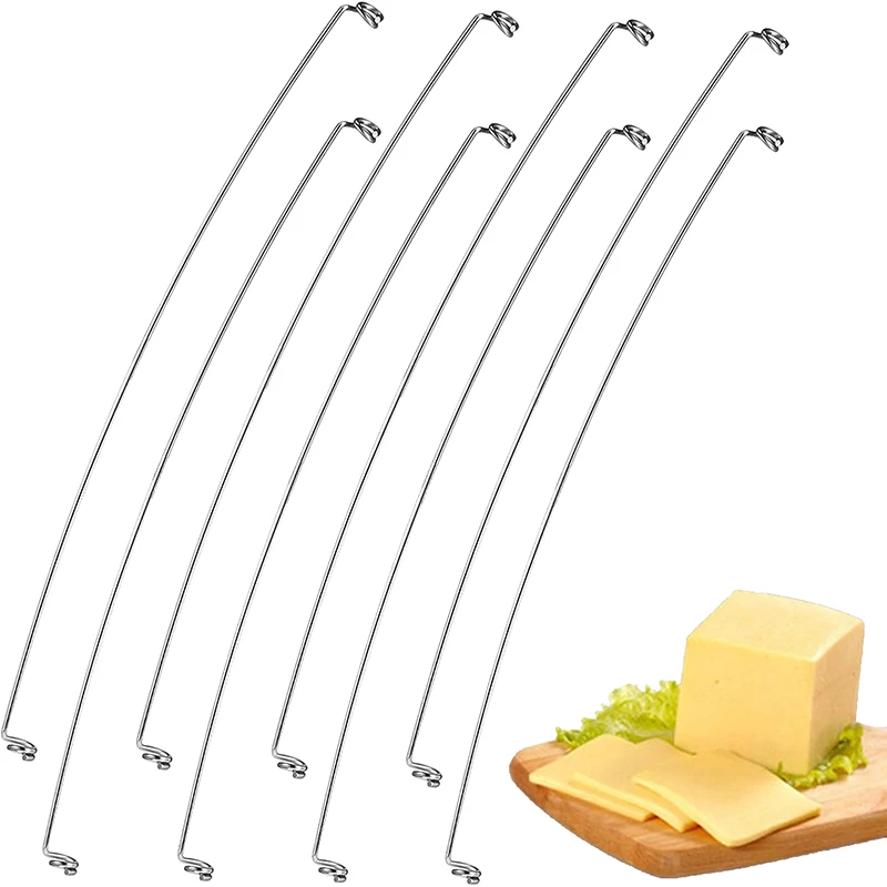 

Replacement Cheese Slicer Wires 5.5 Inch Stainless Steel Cheese Cutter Replacement Cheese Wire Pie Slicers for Cut Cheese Meats