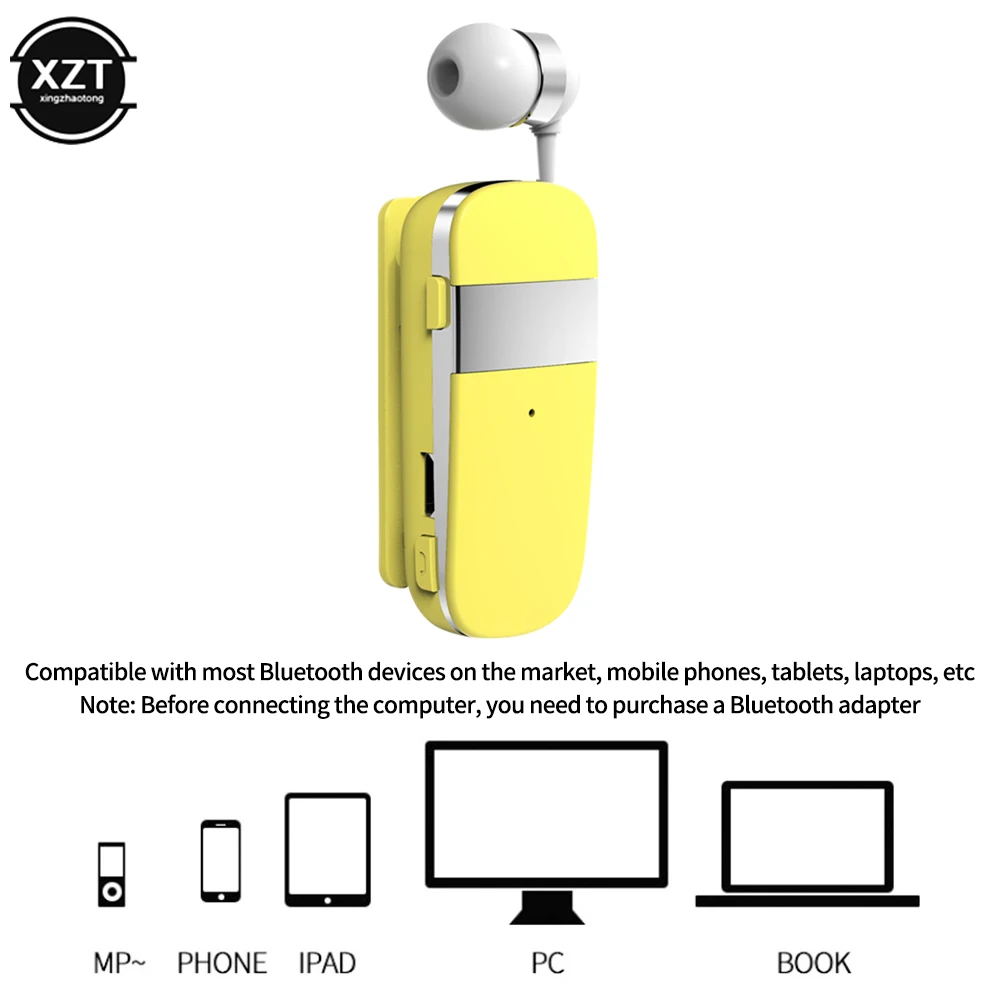 Mini Wireless Bluetooth Headconjunto Chamada Lembrar Vibração Sport Clip Driver Auriculares Hands Fone de Ouvido Alta Qualidade K53 - Image 6