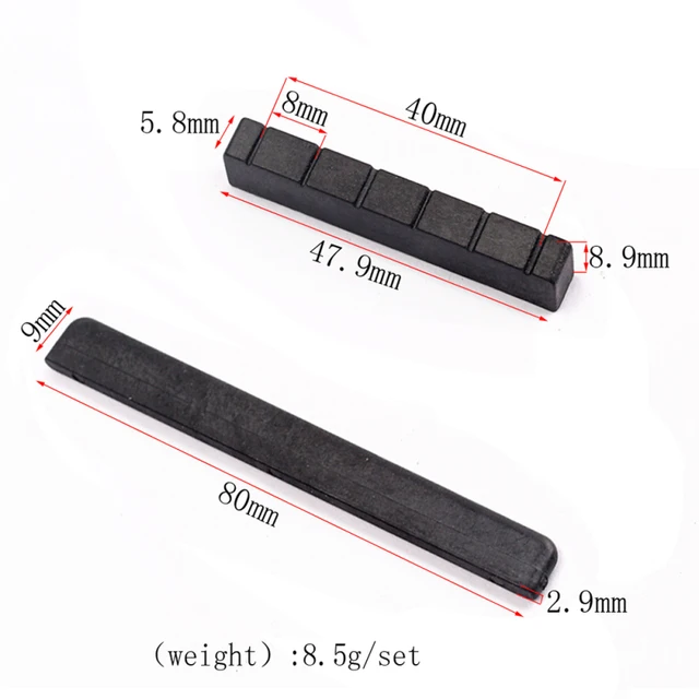 Alnicov Sella E Dado Per Chitarra In Osso Di Cammello - Set 2 Pezzi Per Chitarra Acustica - Foto 14