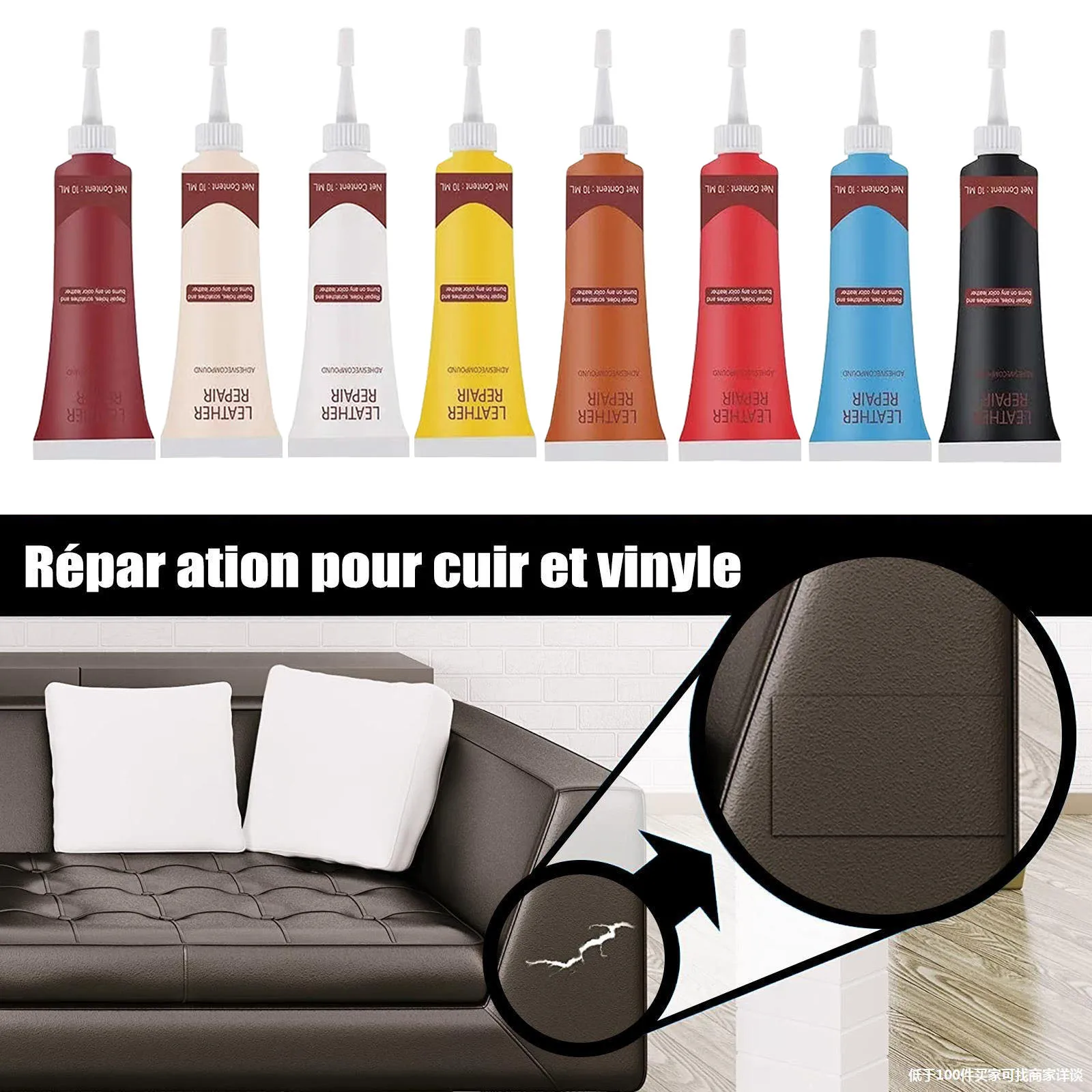 Leather Repair Gel Leather Repair Gel Color Repair Filler Refurbishing Cream Car Seat Home Leather Complementary Paste Cleaner Leather Repair Kit Leather Cleaner