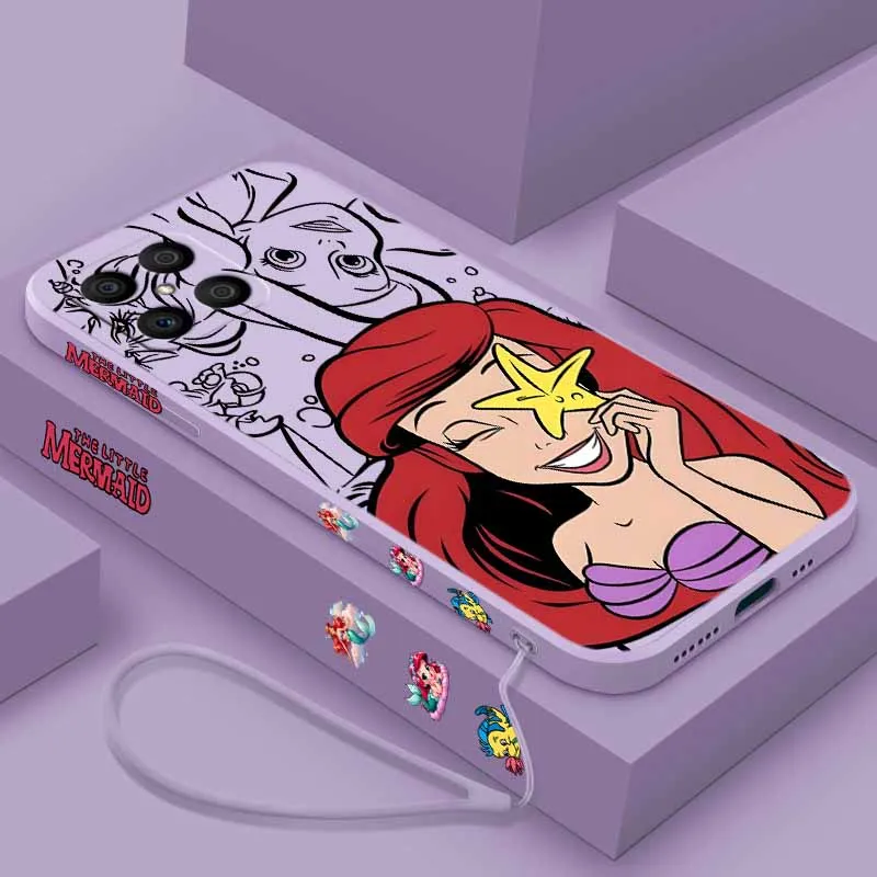 Beautiful Little Mermaid Liquid Rope Silicone Phone Case Cover