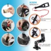 Go Pro Accessories Turntable Button Mount Motorcycle Helmet Chin Bracket Arm For Gopro Hero 12 9 Dji Insta 360 Camera Accessory 4