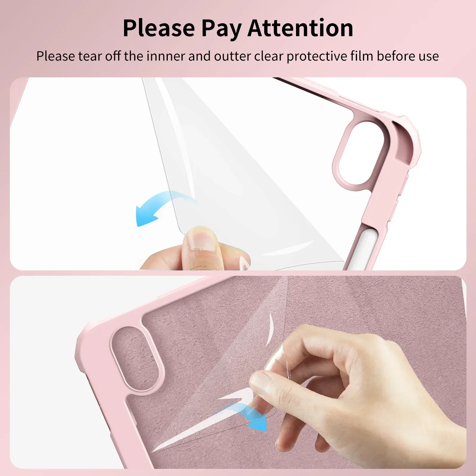 Premium HD Clear Acrylic Shockproof Tablet Case - 2025 Edition