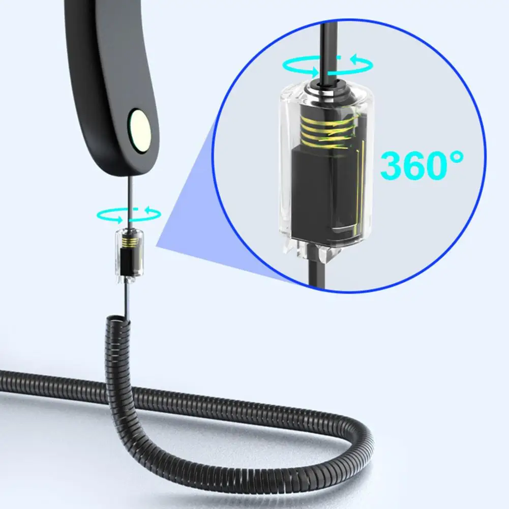 Phone cord detangler Phone Cord Anti-rolling Device Swivel Telephone Cord Detangler 360 Degree Anti-tangle Rj9 4p4c Handset Cable for Landline