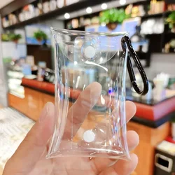 Chic Transparent Coin Purse and Mini Storage Pouch (Black)
