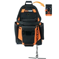 MELOTOUGH Small Electrician's Tool Pouch Tool Belt Pouch with Belt Buckle Attachment 9 Gauge Craftsman Tool Pouch 1