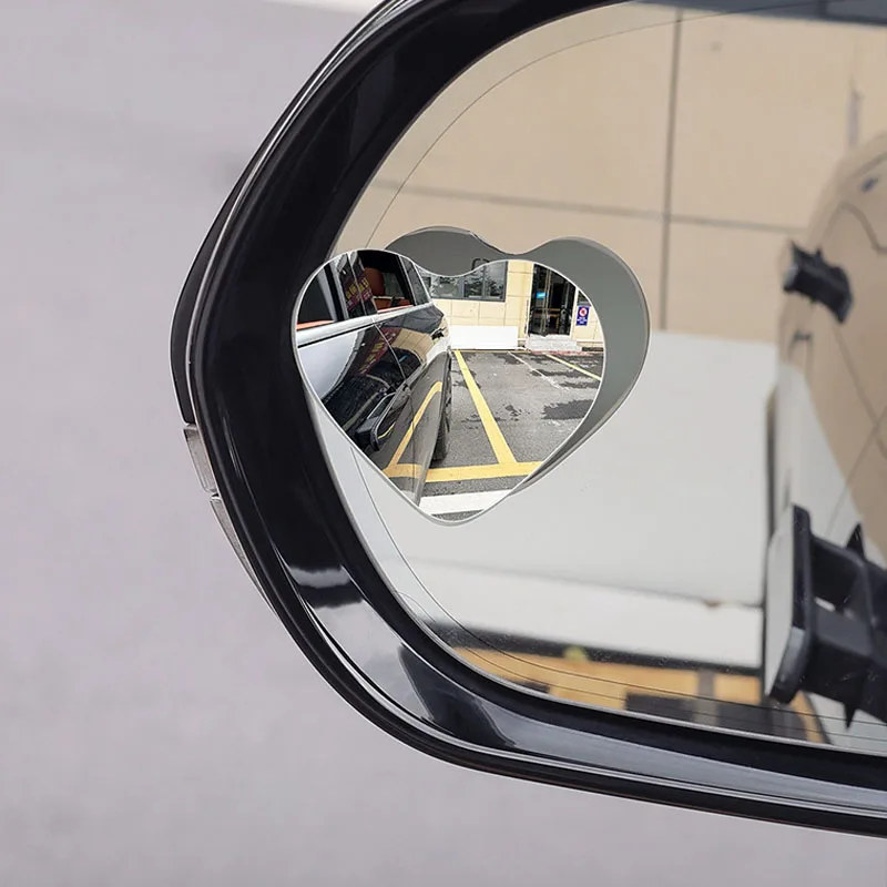 2 Espejos De Punto Ciego En Forma De Abanico - 360° Ajustable, Adhesivo Fuerte, Universal Para Coches Y SUV