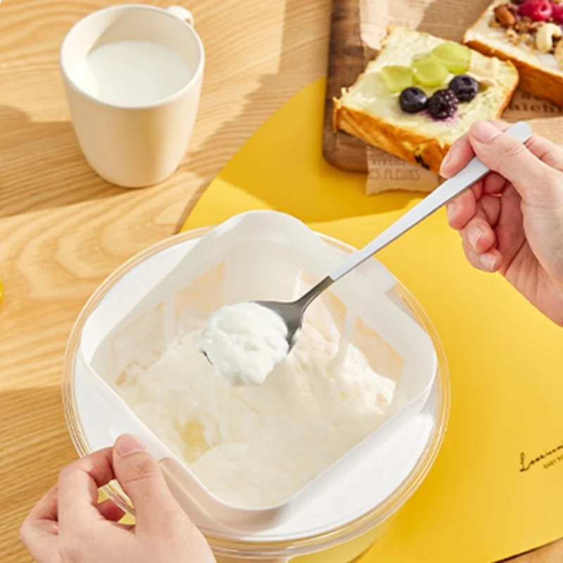 Yogurt Filter Whey Separator Cold Extraction Compressed Yogurt Maker Detachable Easy to Clean Food Filter Whey Drainer