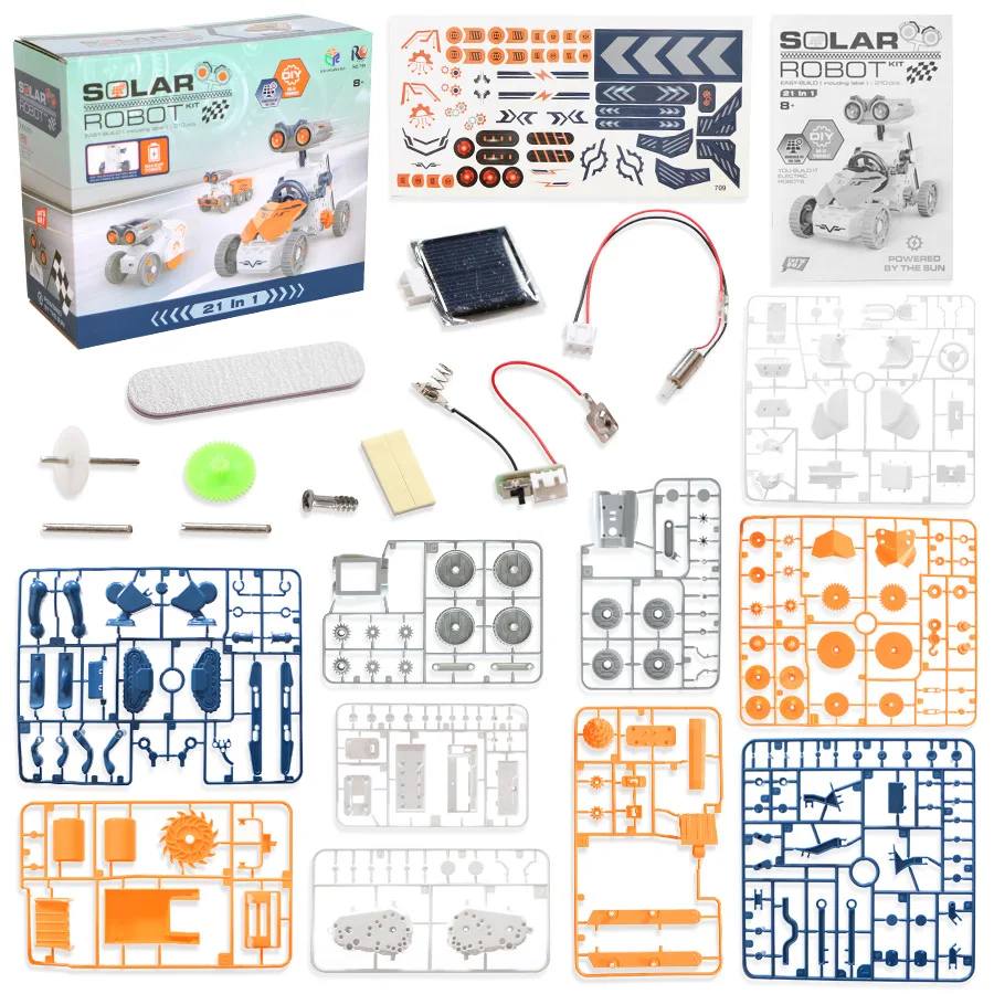 ABS Solar Robot Toys Kit for Kids Education