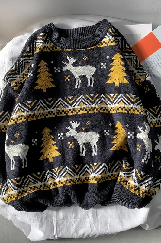 Deer Print Sweater 12