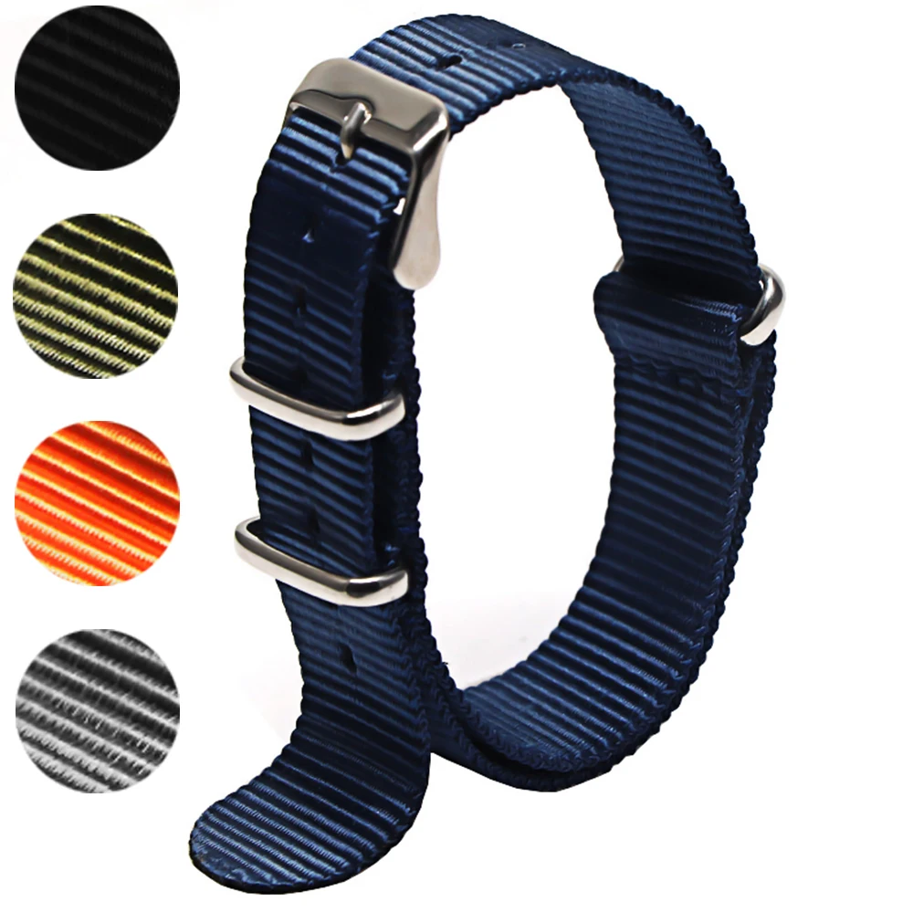 

New Arrival Watchband Military Quality Nylon ZULU NATO 18mm 20mm 22mm Watch Strap Multiple color selection