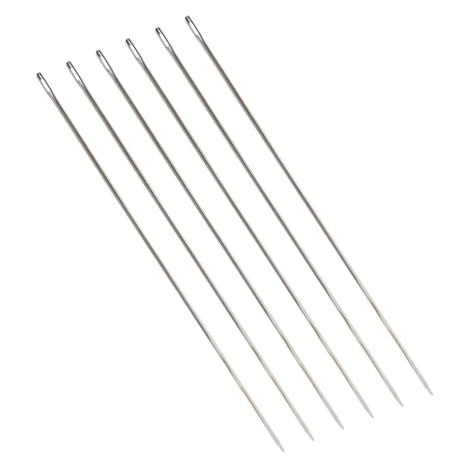 공예용 큰 눈 끈 구슬 바늘, 30cm 스레드, 6 개