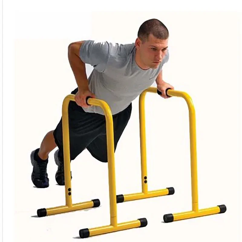 Home Fitness Upper Body Trainer with Steel Exercise Bar Push-Up Dip Parallel Bars Stand for Pull-up Training