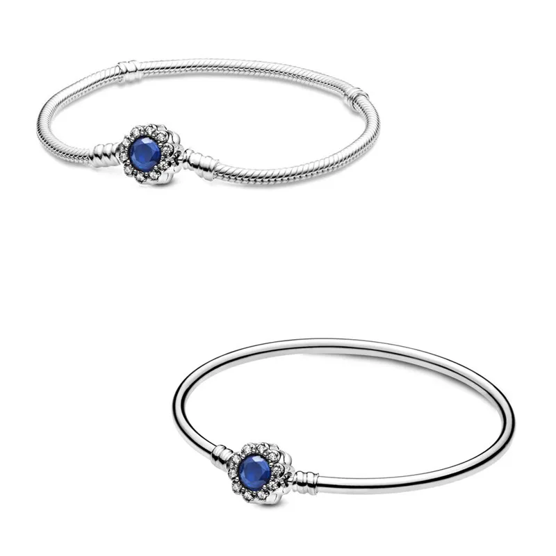 

Authentic 925 Sterling Silver Moments Splendid Life With Crystal Clasp Bracelet Bangle Fit Bead Charm Diy Fashion Jewelry