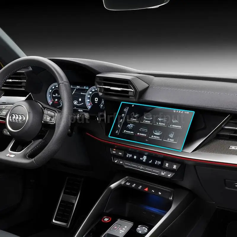 

Защитная пленка из закаленного стекла для Audi S3 2021 10,1 дюйма, информационная система автомобиля, GPS-навигация, сенсорный экран