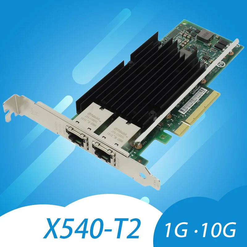 X540-T2 Intel Chipset PCIe x8 Dual Copper RJ45 10Gbps Port