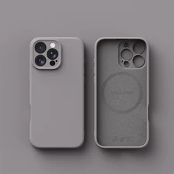 Enhanced Product Title:  
Premium Magnetic Liquid Silicone Phone Case with Wireless Charging Capability - iPhone 17 (Titanium Grey)