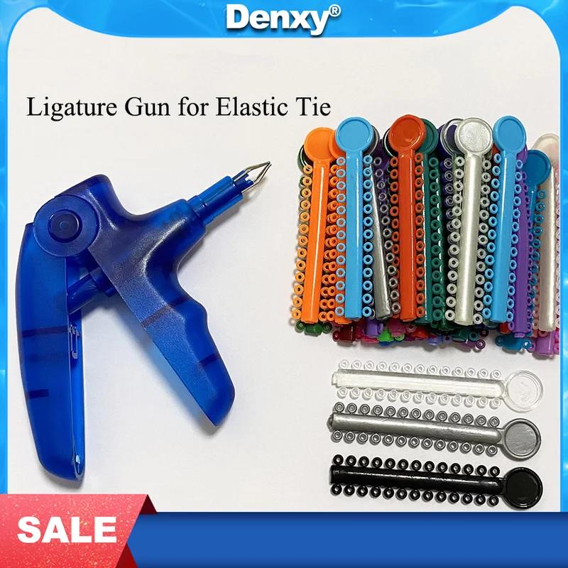 1pc Dental Instrument Ligature Gun Shooter Used Dispenser For Elastic Ties Orthodontic Ligature Tie Gun Tool Ortho Brace