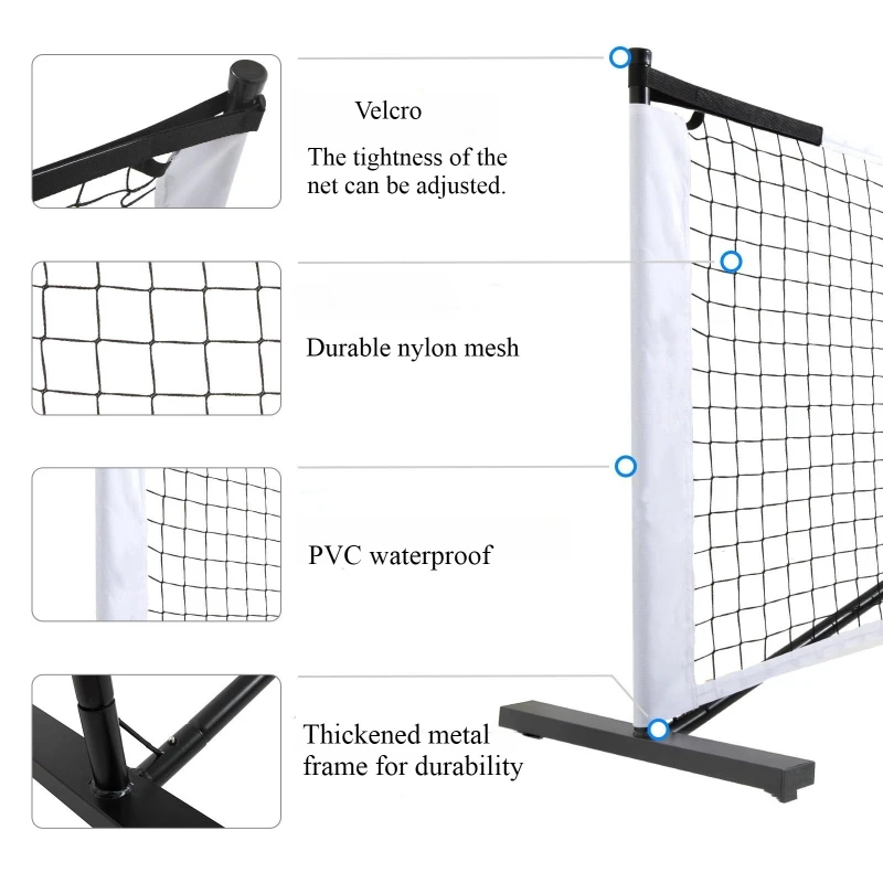 Convenient Pick Grid with Metal Frame Support for Convenient Storage 6.7m Waterproof Mesh for Indoor and Outdoor Use
