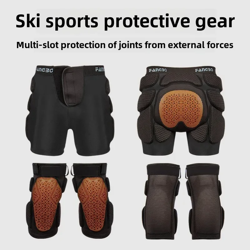 Adjustable Adult Sports Gear Shorts Snowboard Protection Hip Pads Short Ski Skate Anti-shock Knee Pads