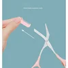 Stainless Steel Facial Hair Removal Shaver Cutter Eyebrow Trimmer Scissors Color Titanium with Comb Removable Makeup Accessories 3